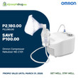 Omron NE-C101 Compressor Nebulizer for Asthma with Complete Set