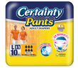 Certainty Pants Adult Diaper Large 10s