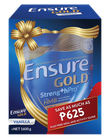 Ensure Gold Vanilla Strength Pro 1.6kg Save P625