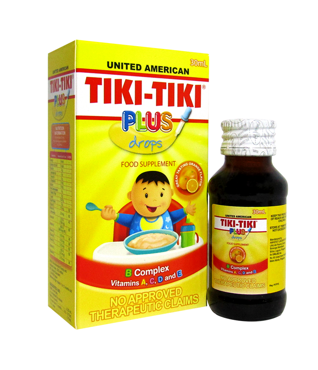 TikiTiki Plus Multivitamin Supplement Drops 30mL St. Joseph Drug