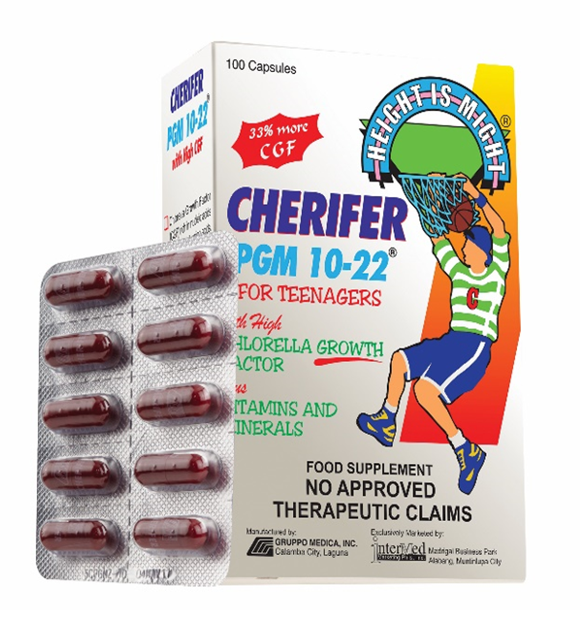Cherifer PGM 10- 22® For Teenagers with Zinc 200mg Capsule Zuellig ...