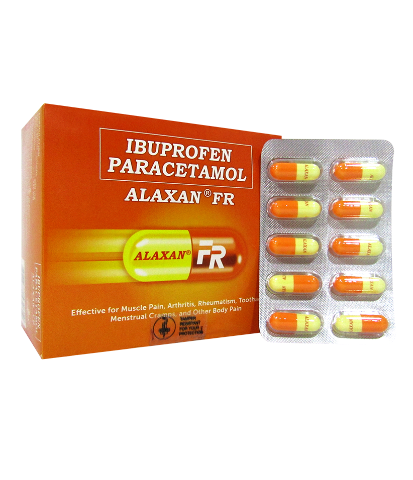 Alaxan Fr 200mg 325mg 1 Capsule St Joseph Drug Online Store
