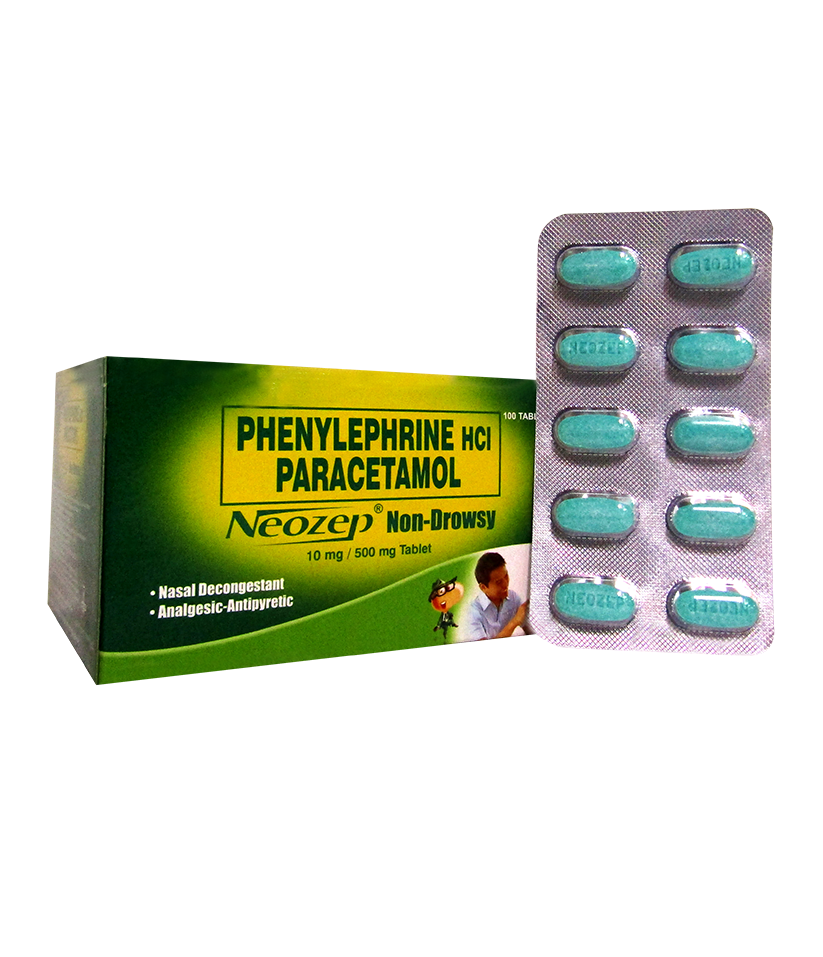 Neozep 10mg 500mg Non Drowsy 1 Tablet St Joseph Drug Online Store Paracetamol (acetaminophen) adalah zat aktif yang memiliki aktivitas sebagai penurun demam/antipiretik dan pereda nyeri/analgesik yang bisa diperoleh tanpa resep dokter. neozep 10mg 500mg non drowsy 1 tablet