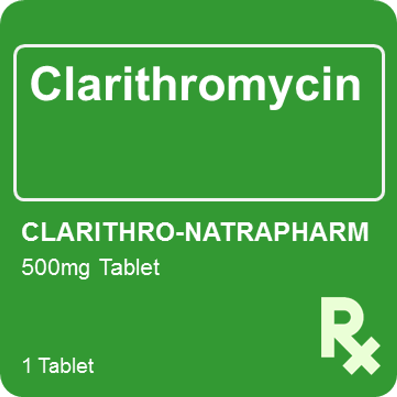Clarithro-Natrapharm 500mg 1 Tablet - St. Joseph Drug - Online Store
