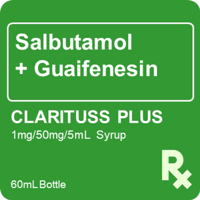 Clarituss Plus 1mg / 50mg / 5mL Syrup 60mL