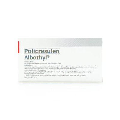 Albothyl 90mg Vaginal Suppository