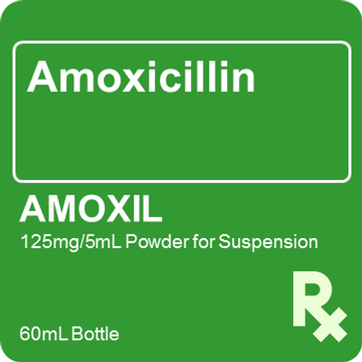 Amoxil 125mg / 5mL Suspension 60mL
