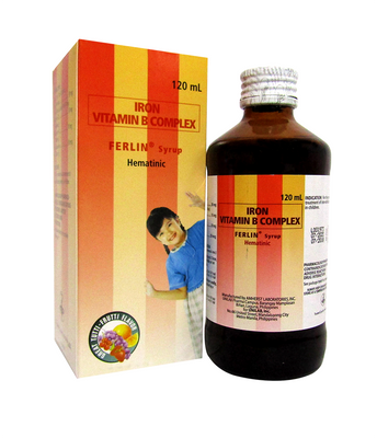 Ferlin 30mg / 10mg / 10mg / 50mcg / 5mL Syrup 120mL