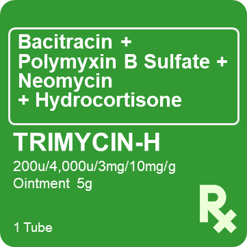 Trimycin-H 10mg / 200units/4000units/3mg / g Ointment Tube  5g