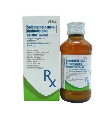 Solmux Broncho 2mg / 500mg / 5mL Suspension 60mL