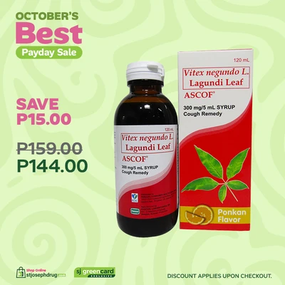 Ascof 300mg / 5mL Syrup 120mL