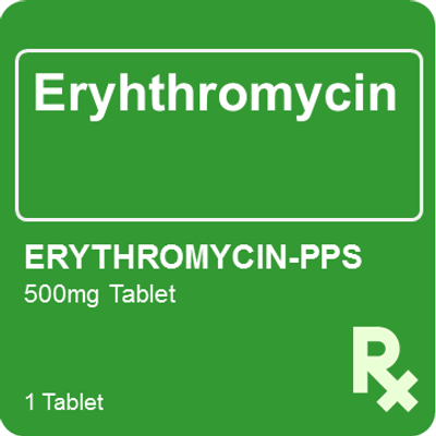 Erythromycin 500mg 1 Tablet Pps