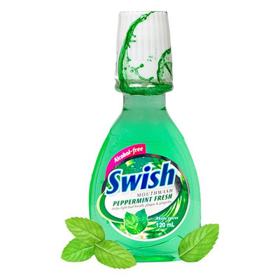Swish Peppermint Fresh Mouth Wash 120mL