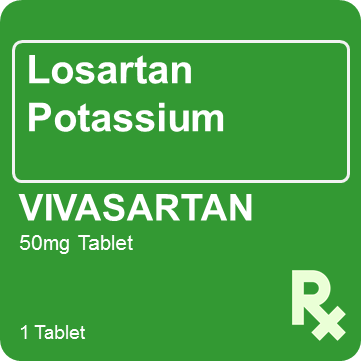 Vivasartan 50mg 1 Tablet