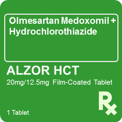 Alzor HCT 20mg/12.5mg 1 Film-Coated Tablet