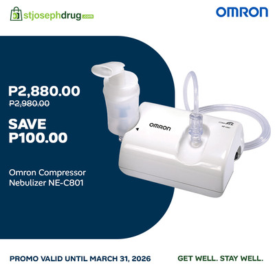 Omron NE-C801 Compressor Nebulizer for Asthma with Complete Set