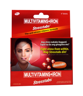 Stresstabs Multivitamins and Iron Tablets - 8s 