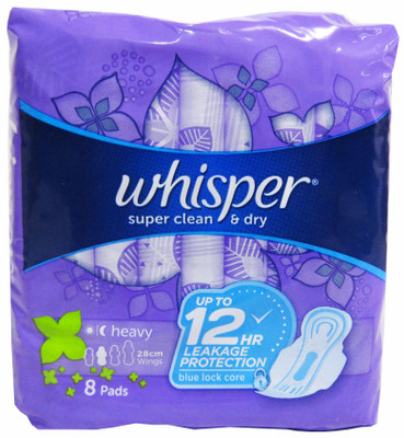 Whisper Cotton Clean Reg Flow Non-Wing 8S - St. Joseph Drug - Online Store