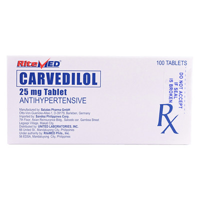 Carvedilol RiteMed 25mg 1 Tablet