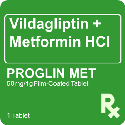 Proglin Met 50mg/1000mg 1 Tablet