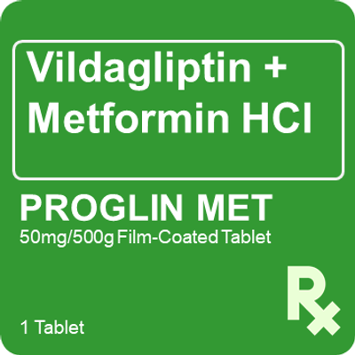 Proglin Met 50mg/500mg 1 Tablet
