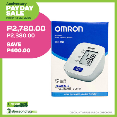 Omron HEM-7120 Automatic Upper Arm Blood Pressure Monitor BP BPM Digital