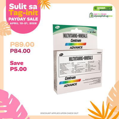 Centrum Advance Multivitamins and Minerals Tablet - 8s