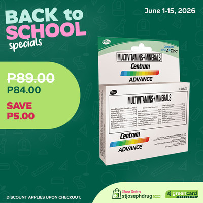 Centrum Advance Multivitamins and Minerals Tablet - 8s