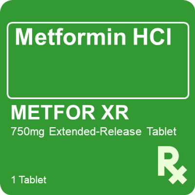 Metfor XR 750mg 1 Tablet