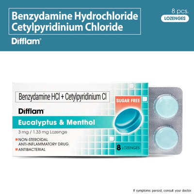 Difflam Eucalyptus&Menthol Lozenges Box - 8S