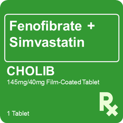 Cholib 145mg/40mg 1 Tablet