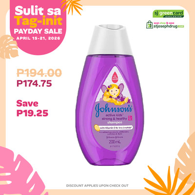 Johnson's Baby Shampoo Strong&Healthy 200mL