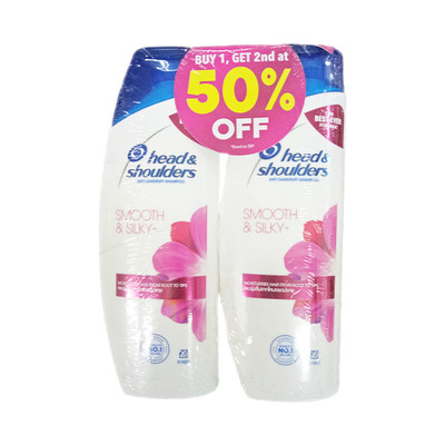 Head&Shoulders Smooth & Silky Shampoo 170mlx2