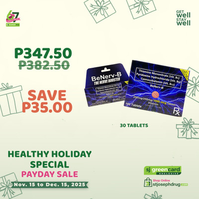  	Benerv-B 1000mcg 30 Tablets