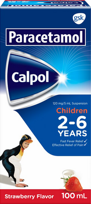 Calpol 2-6 Suspension Strawberry 100ml