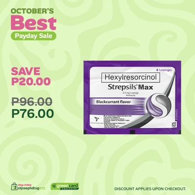 Strepsils Max Blackcurrant 6s