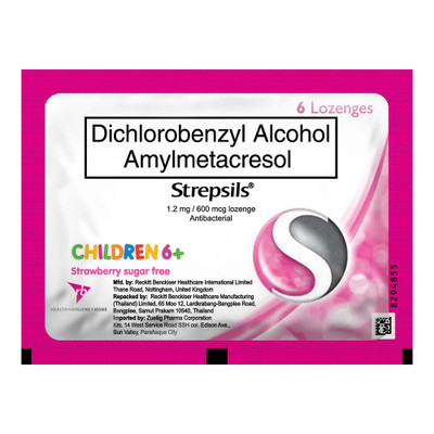 Strepsils Children 6+ Strawberry 6s