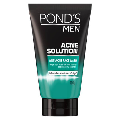 Pond's Men Facial Wash Acne Solution Anti-Acne 100g