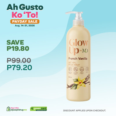Glow Up by M&D Body Wash French Vanilla 500ml