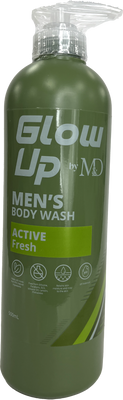 Glow Up by M&D Body Wash Active Fresh 500ml