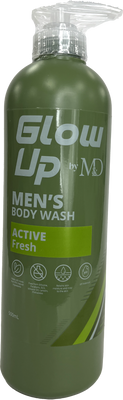 Glow Up by M&D Body Wash Active Fresh 500ml