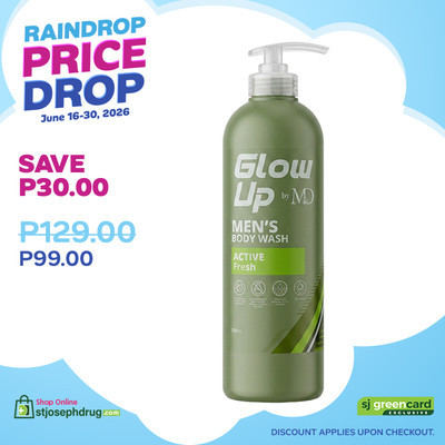 Glow Up by M&D Body Wash Active Fresh 500ml