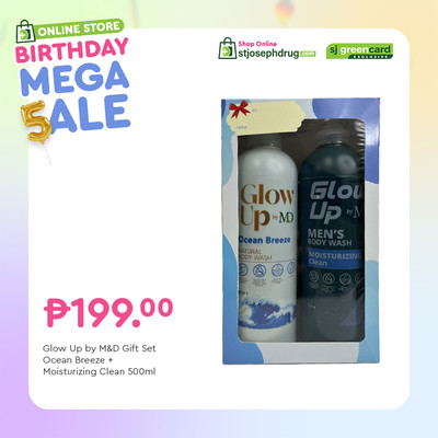 Glow Up by M&D Gift Set Ocean Breeze + Moisturizing Clean 500ml