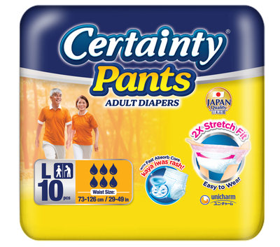 Certainty Pants Adult Diaper Large 10s