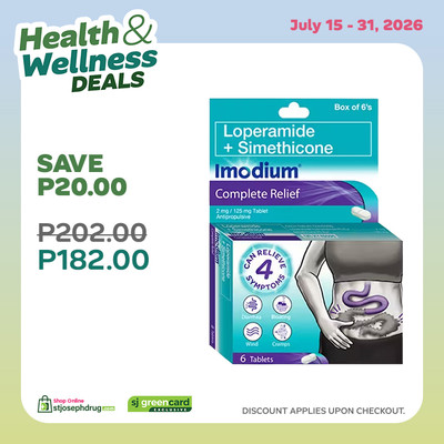 Imodium Complete Relief  Box 6s