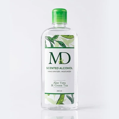 M&D Scented Alcohol Aloe Vera & Green Tea 250ml