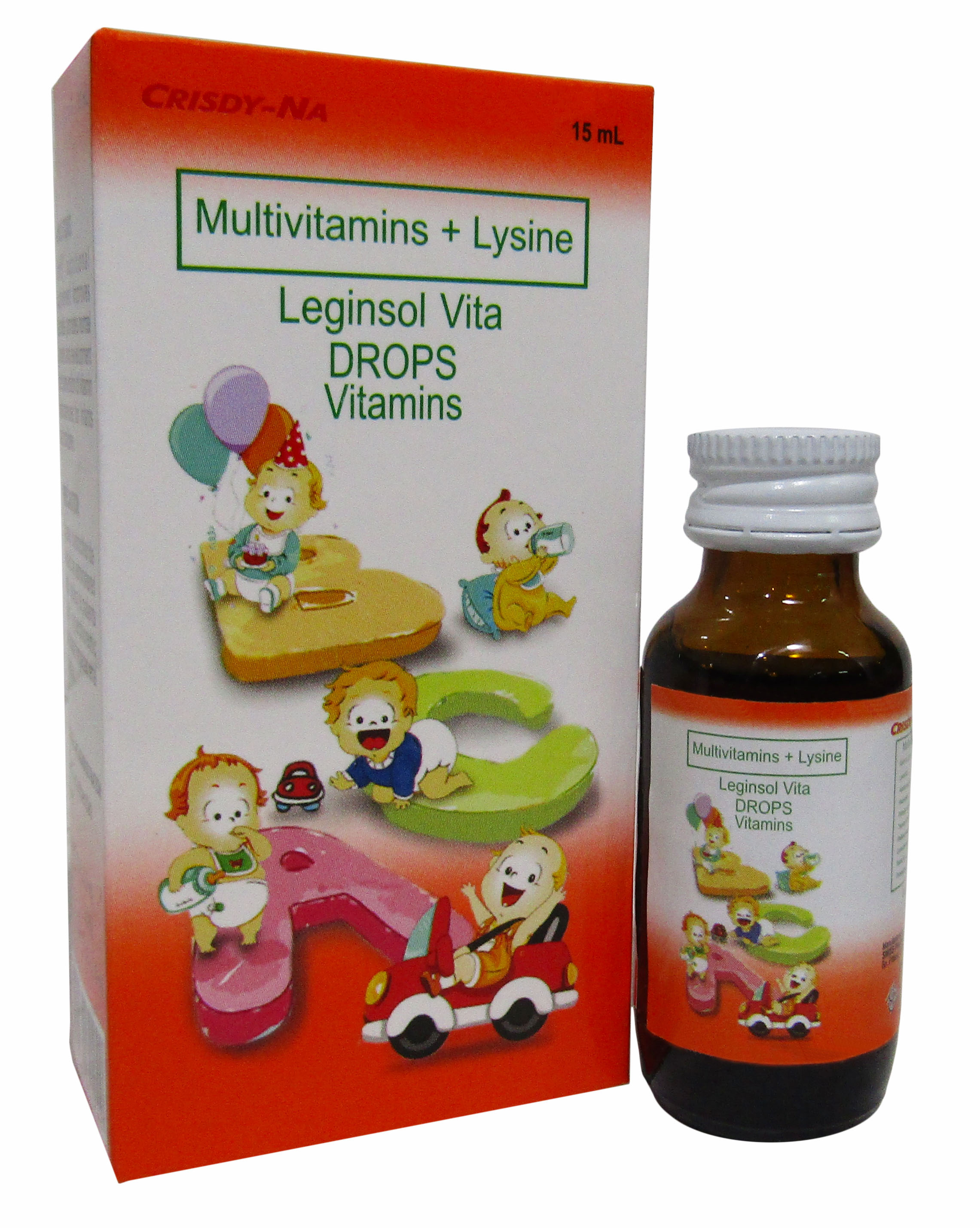 LeginsolVita Multivitamins and Lysine Drops 15mL St. Joseph Drug