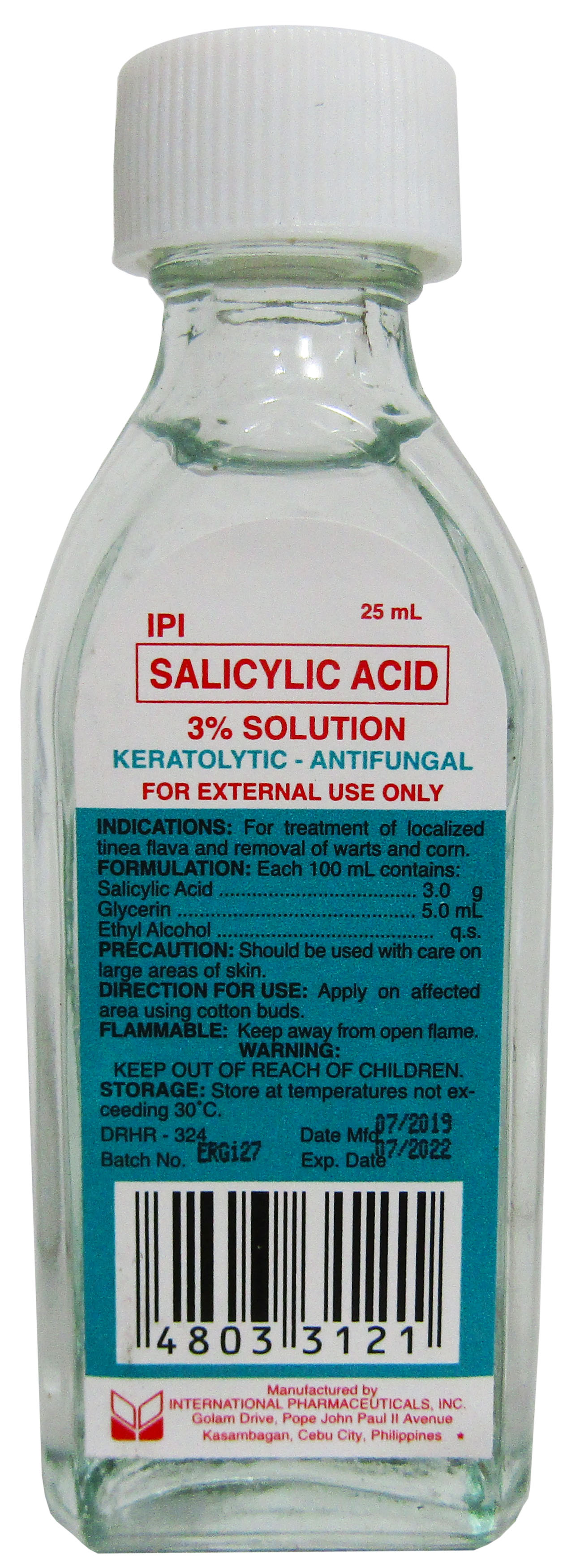 Salicylic Acid IPI 25mL St Joseph Drug Online Store   009957  98420.1594191509 