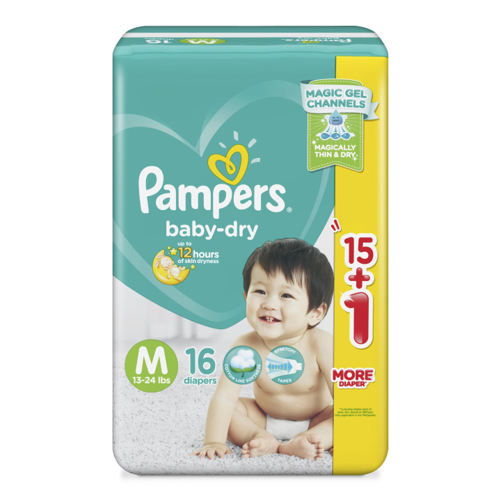 Pampers Baby-Dry Medium - 16S - St. Joseph Drug - Online Store