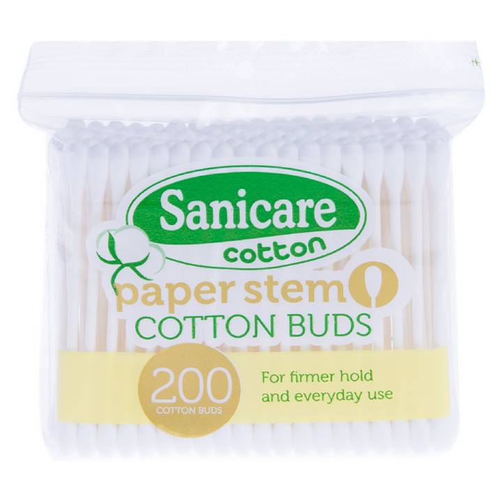 Sanicare Cotton Buds Paper Stem 200S - St. Joseph Drug - Online Store